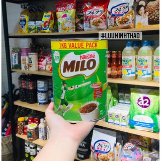 Sữa bột nestle milo hộp 1 kg của úc