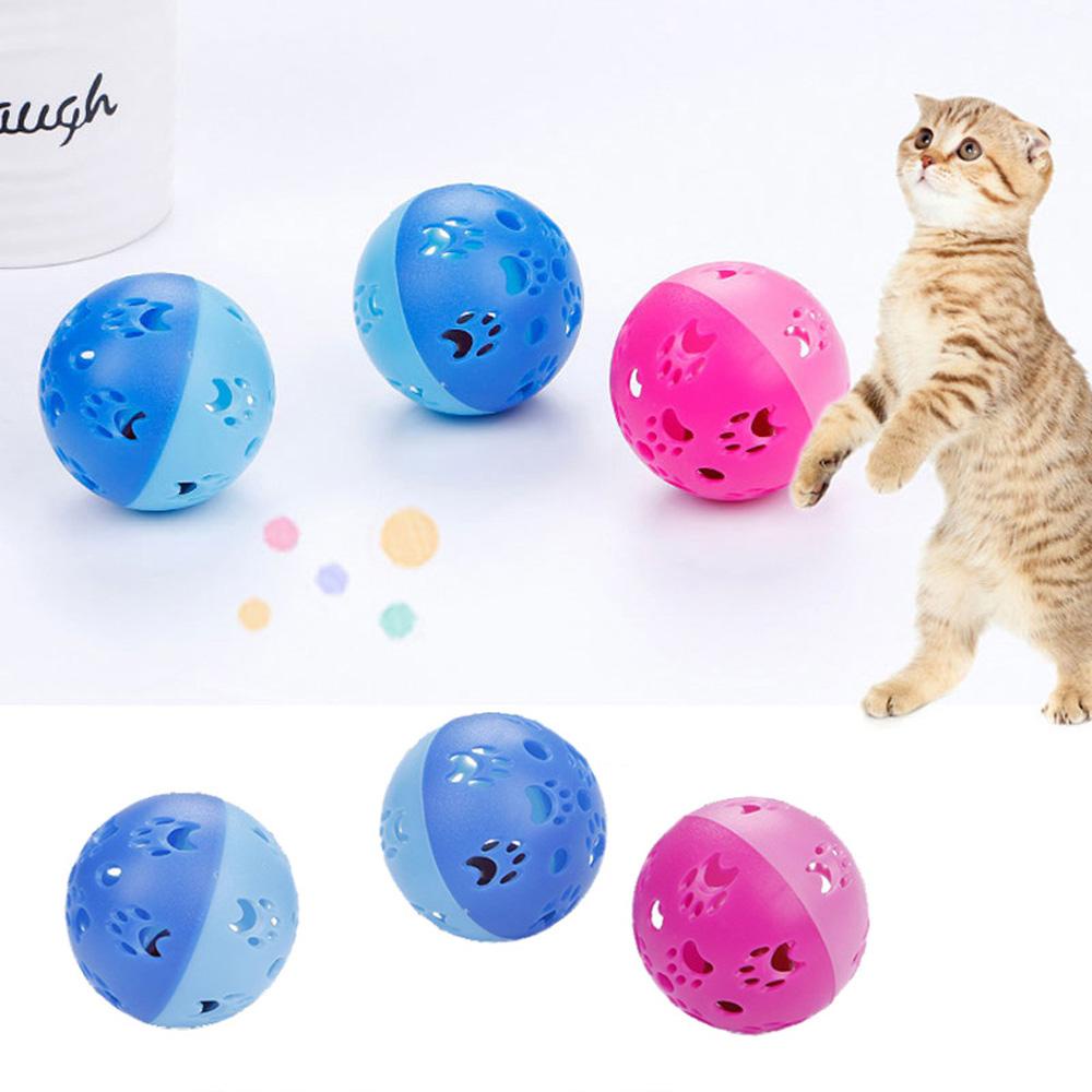 MIQUEL Bóng Đồ Chơi In Dấu Chân Mèo Có Âm Thanh Vui Nhộn