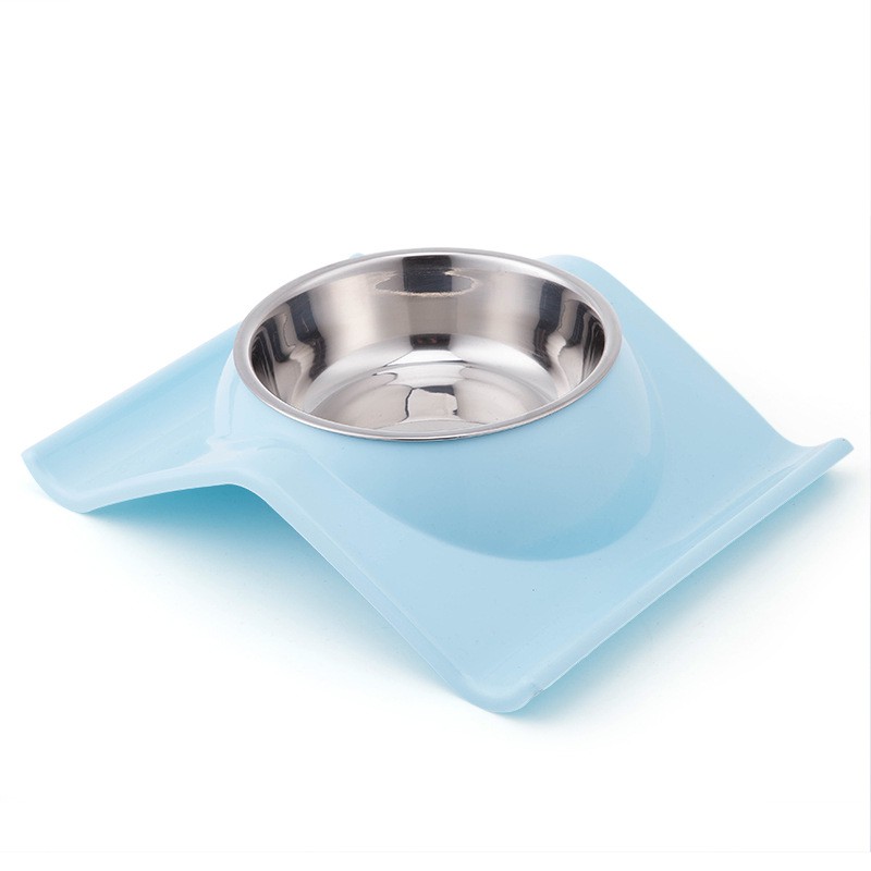 Bát Ăn Cho Chó Mèo Có Bát Thép Không Rỉ – Mã BABS91