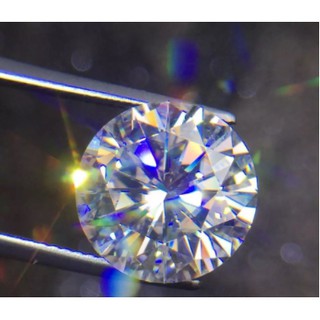 Kim cương nhân tạo Moissanite 6.5 ly giác cắt tròn 8H&A
