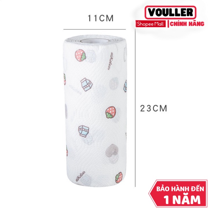 Cuộn Giấy Lau Nhà Bếp Vouller Đa Năng - Tờ Màu Trắng Có Thể Giặt Được Loại 20Cm (Sp001779 ) Shop Yến Shop Kidss