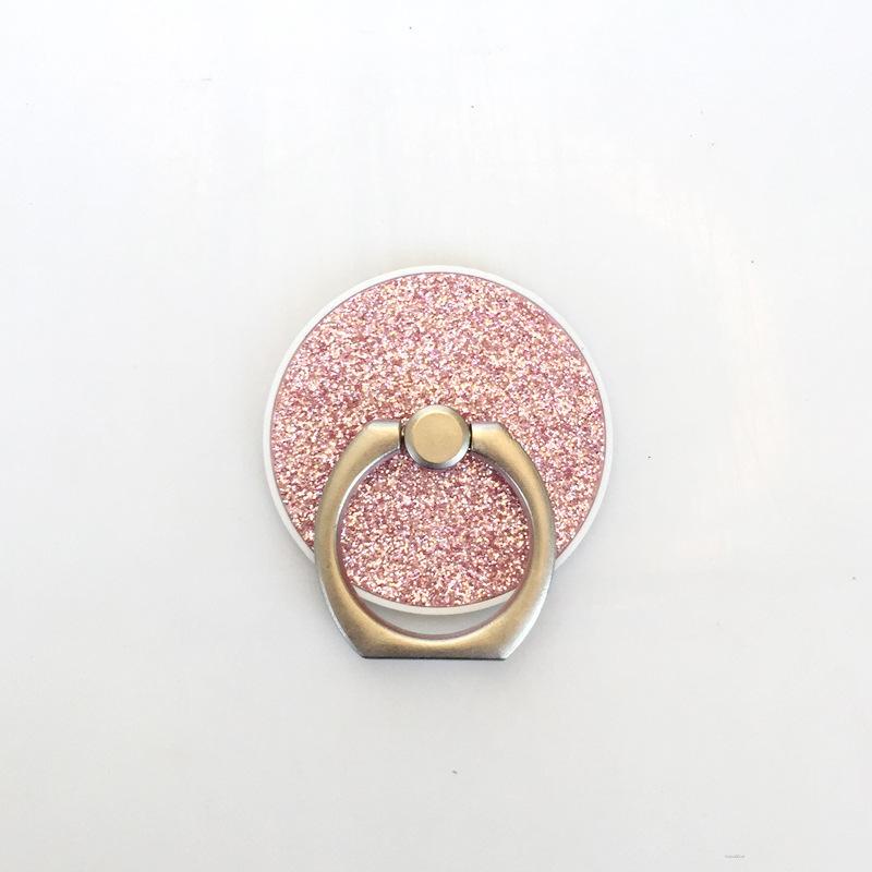 Mobile phone ring buckle bracket Creative glitter stick leather round ring stand Hand buckle phone holder coldwind.vn