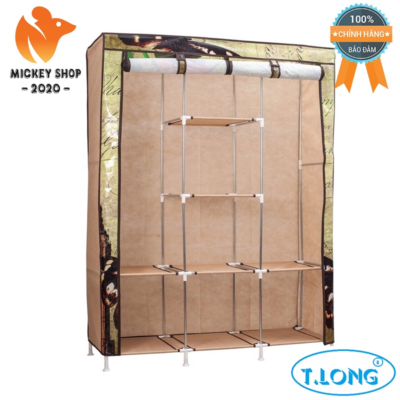 [ BỀN ĐẸP ] Tủ Vải Cao Cấp Thanh Long ECO E120 (120 x 42 x 160 cm) - MẨU MỚI - CHÍNH HÃNG