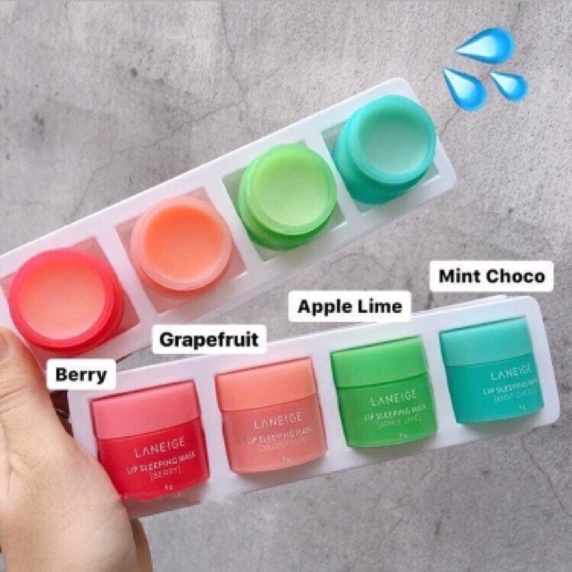 ( Tách Set Minisize 8g) Set Mặt Nạ Ngủ Môi LANEIGE LIP SLEEPING MASK MINI KIT | BigBuy360 - bigbuy360.vn