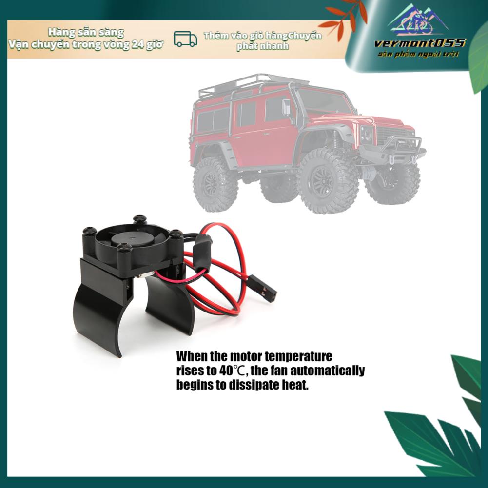 Vermont055 Motor Heat Sink Cooling Fan 1/10 RC Car Model Accessory Fit for Traxxas TRX-4