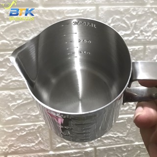 Ca Đánh Sữa Inox304 Có Vạch Chia