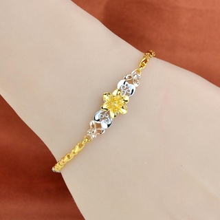 Vòng Đeo Tay Bạc Nữ925Mạ Bạc18kMàu Vàng Đeo Tay Màu Đỏ Bạc Tính Khí Mận Vòng Đeo Tay Quà Tặng Cho Bạn Gái