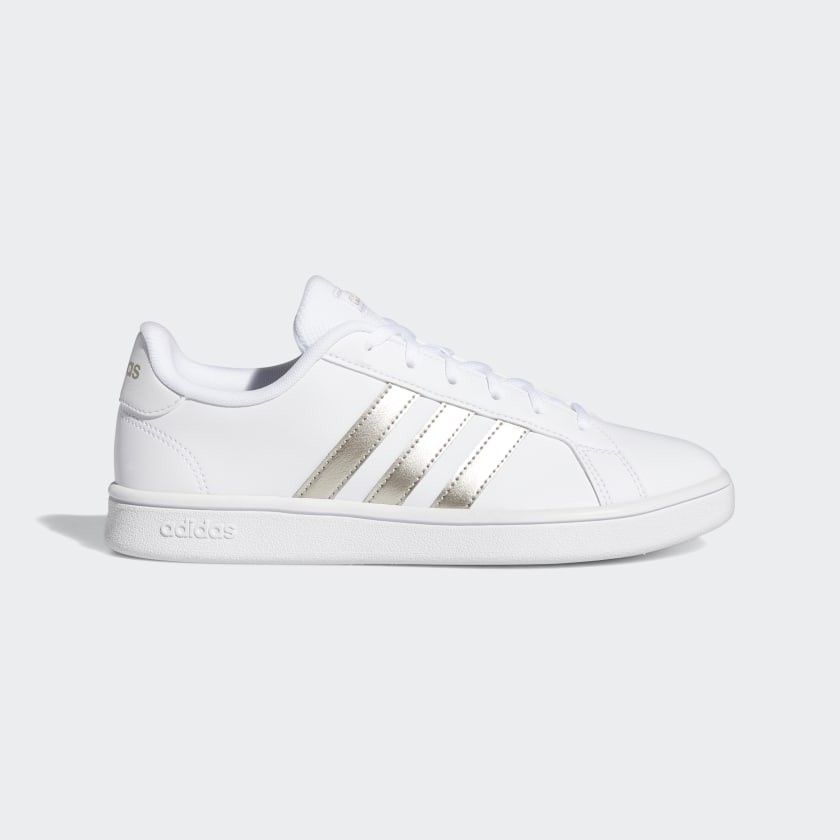 (100% chính hãng Adidas) Giày Adidas Grand Court Base "Cloud White/Platinum Metallic"