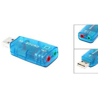 USB Ra Sound 2 Lỗ Chuẩn 2.1 Âm Thanh 3D/ USB SOUND 3D 5.1