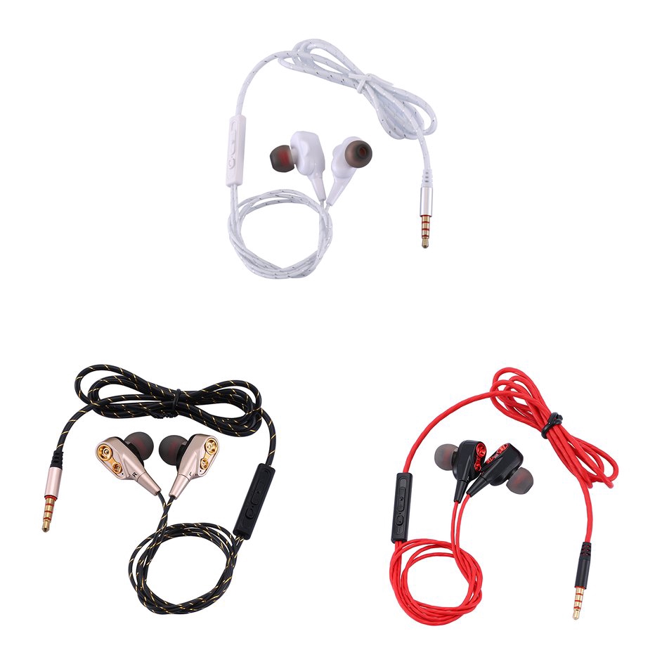 3.5 MM Tai Nghe Nhét Tai Thể Thao Bằng Kim Loại Chất Lượng Cao 4D