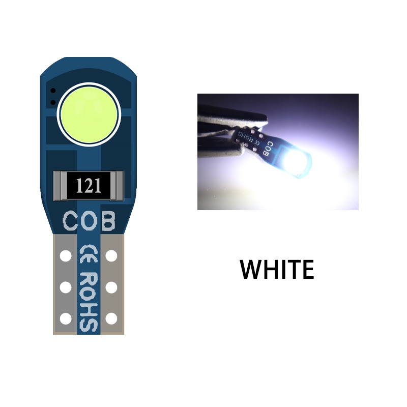 Set 10 đèn LED LYMOYO COB T5 2smd DC12V cho xe hơi