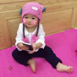 Mũ len tóc sam chất cực đẹp