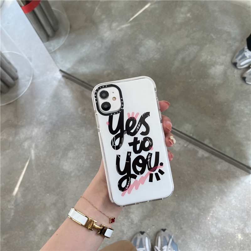 Ốp Lưng Tpu Mềm Họa Tiết Chữ Yes To You Cho Iphone 12 11 Pro Max 6 6s 7 8 Plus Iphone X Xs Max Xr Se 2020