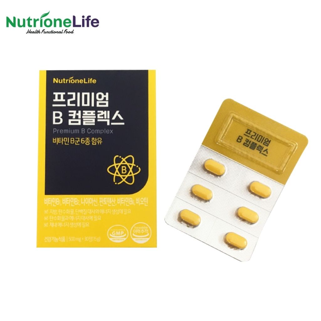 COMBO 2 Hộp Viên uống NUTRIONELIFE Premium B Complex Ăn Ngon, hỗ trợ giảm mệt mỏi  500mg x 30 Viên