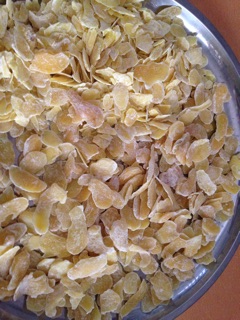 Mứt gừng nha làm
