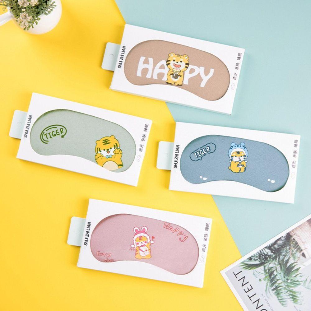 Dyruidoj Mặt Nạ Che Mắt Ngủ Lạnh Cỡ Nhỏ Hình Mắt Hổ Dễ Thương Dùng Làm Quà Tặng Mùa Hè
