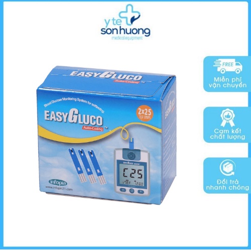 Lọ 25 que thử đường huyết EasyGluco