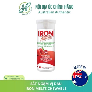 Sắt ngậm Iron Melts vị dâu Úc