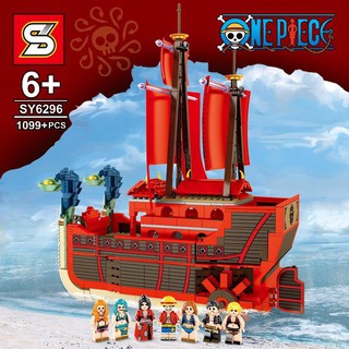 SY 6296 - MÔ HÌNH LẮP RÁP - LEGO ONE PIECE TÀU HẢI TẶC ĐỎ 1099 CHI TIẾT