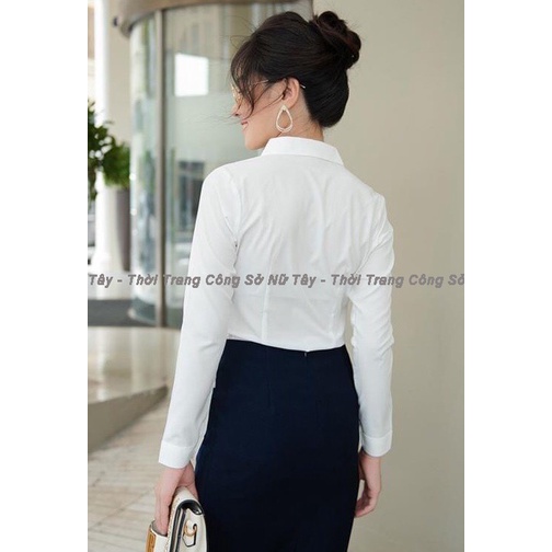 Com bo ưu đãi sơ mi chân váy công sở cao cấp Tây Collection