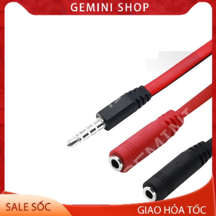 Cáp chia 2 cổng Audio 3.5mm 1 đầu đực ra 2 đầu cái dây 2 in 1