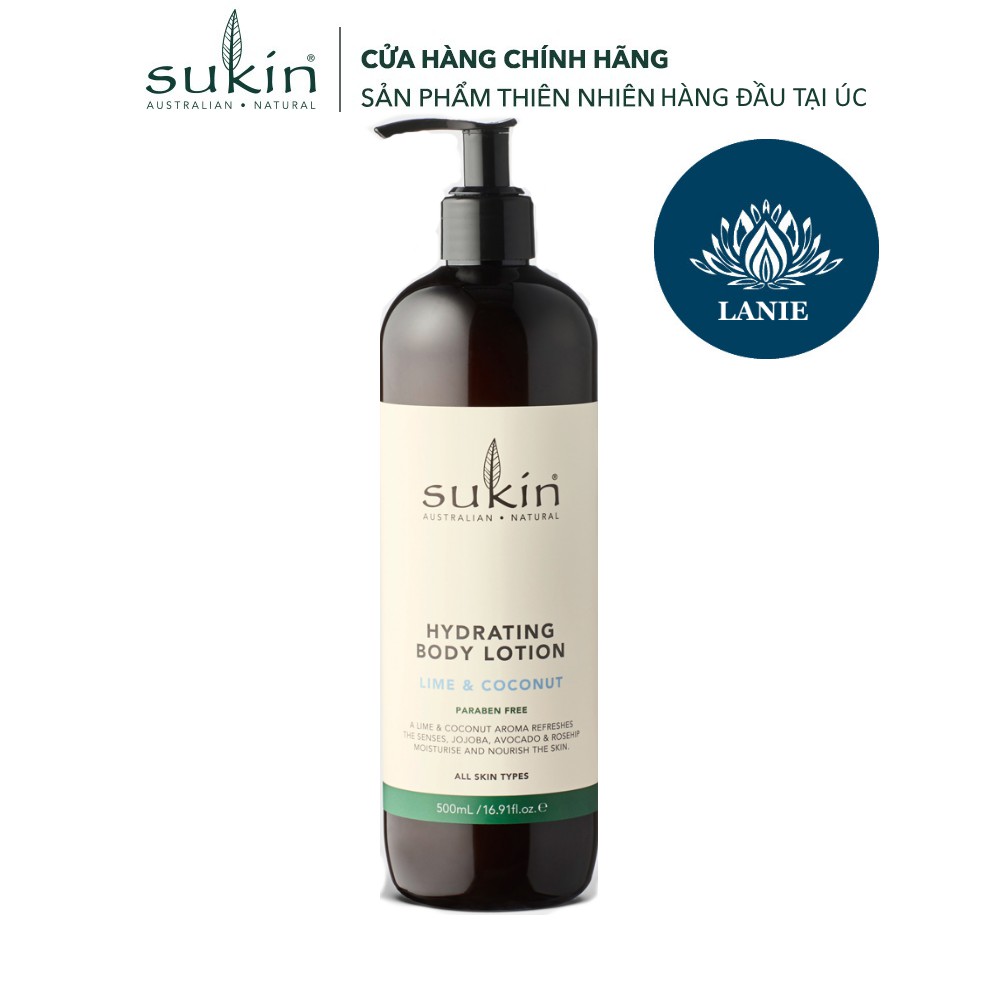 Kem dưỡng ẩm cơ thể Sukin Hydrating Body Lotion Original Scent 500ml