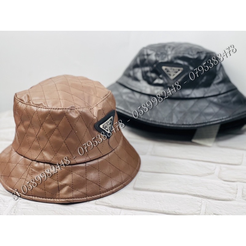MŨ BUCKET DA PU - NÓN TAI BÈO DA NHẬP PHỐI LOGO PRA VẢI MỀM XỊN CAO CẤP FROM UNISEX THỜI TRANG HOT
