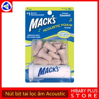 Đôi Nút Bịt Tai Lọc Âm Mack's Acoustic Foam