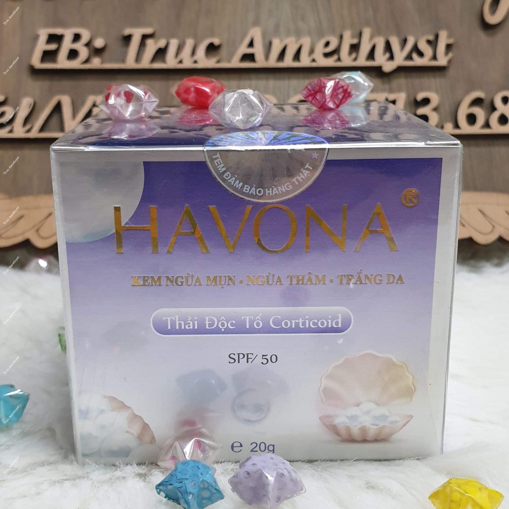 KEM NGỪA MỤN NGỪA THÂM TRẮNG DA HAVONA THẢI ĐỘC TỐ CORTICOID | BigBuy360 - bigbuy360.vn