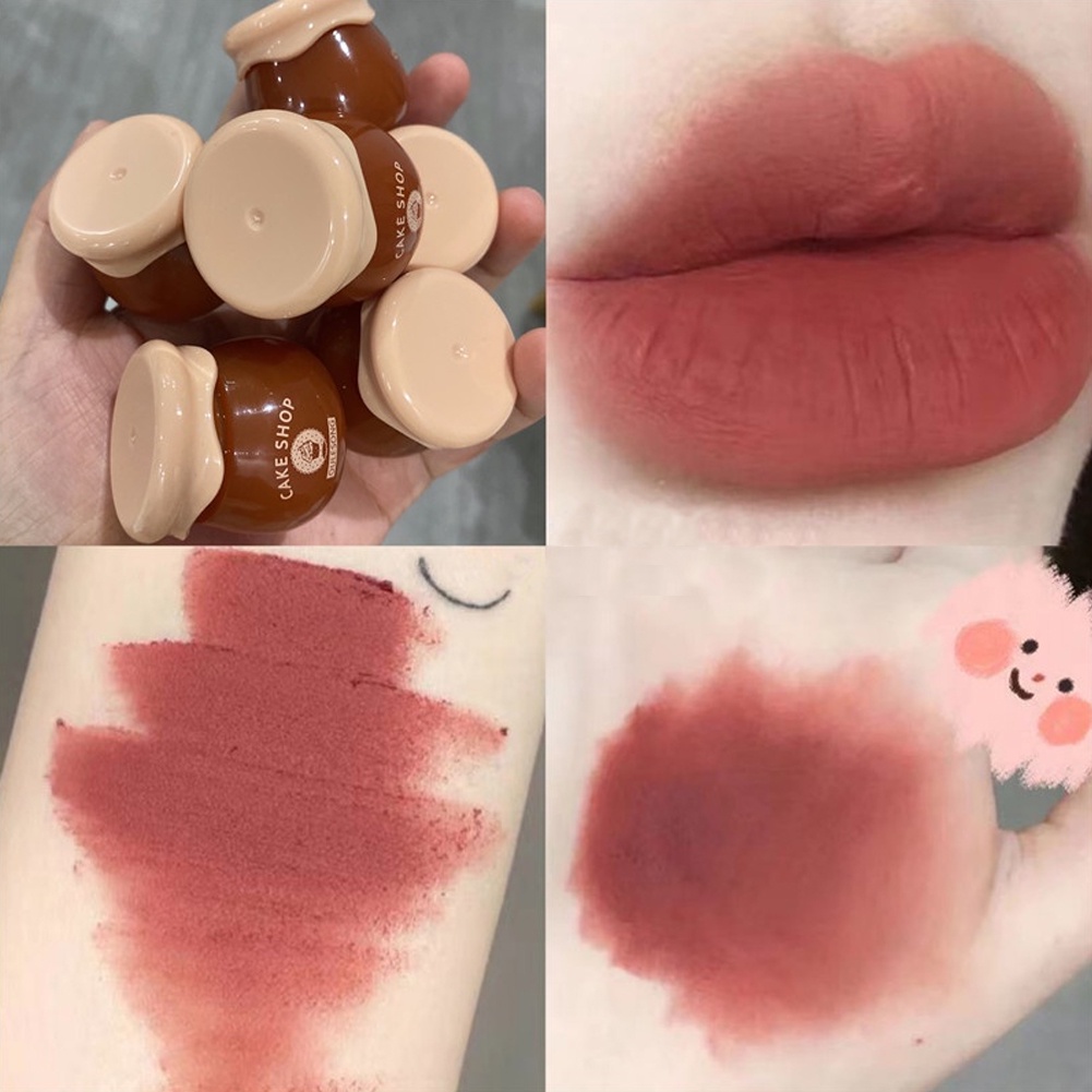 [Hàng mới về] Son lì kháng nước có 6 màu sắc tùy chọn đóng hộp tiện dụng