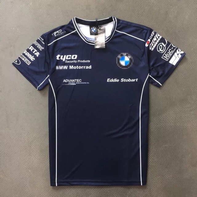 Áo thun không cổ tem BMW