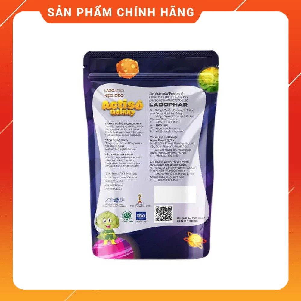 Kẹo Dẻo Actiso Galaxy Gói 80gr.