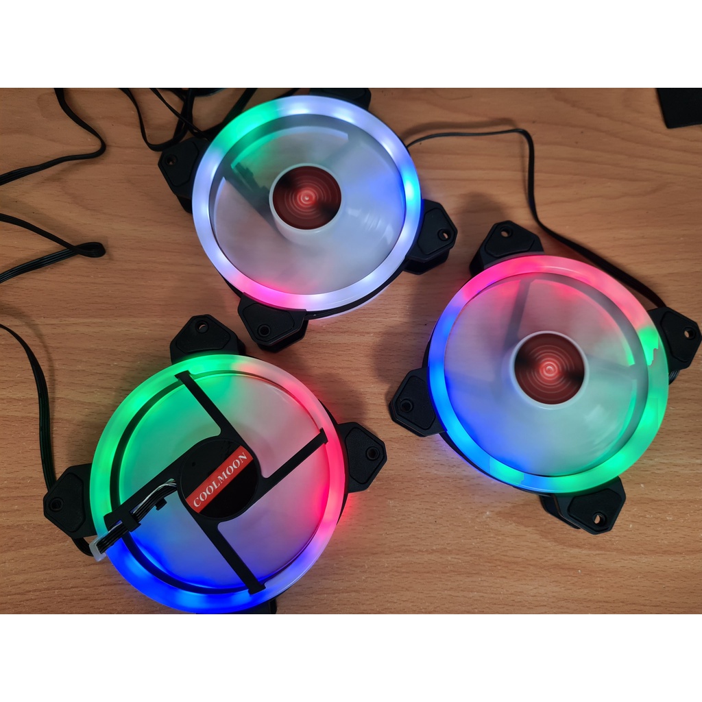 Quạt tản nhiệt, Quạt làm mát máy tính, Fan led, Fan case RGB, cắm trực tiếp không cần Hub - Chính hãng COOLMOON