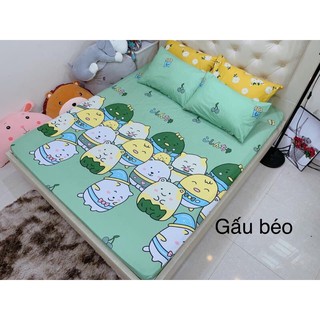 Bộ ga vỏ gối 3 món cotton poly (1 ga giường + 2 vỏ gối nằm)
