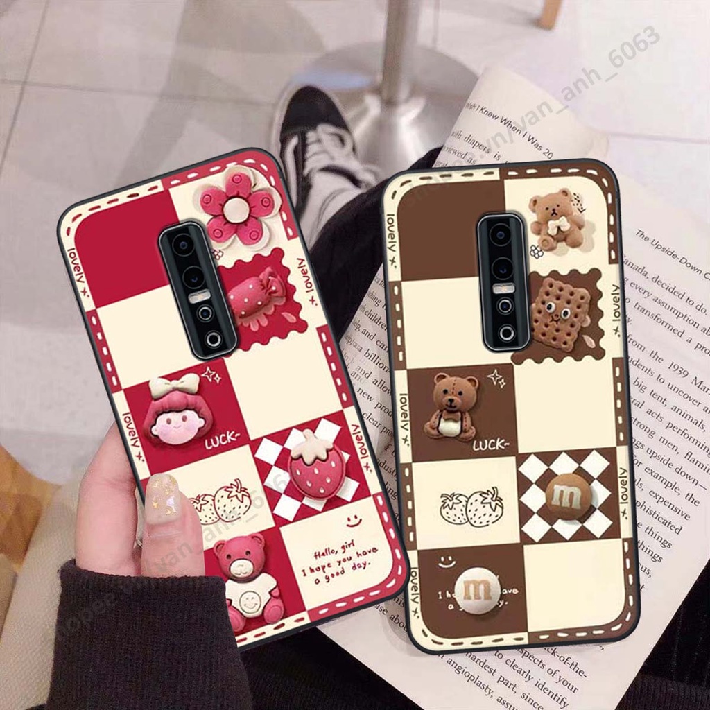 Ốp lưng Vivo V17 Pro hình gấu, kẹo dễ thương cute