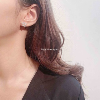 Khuyên tai bạc Grace - Crystal Star (Đôi)