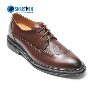 Giày tây công sở SMARTMEN da bò màu nâu GD-602N