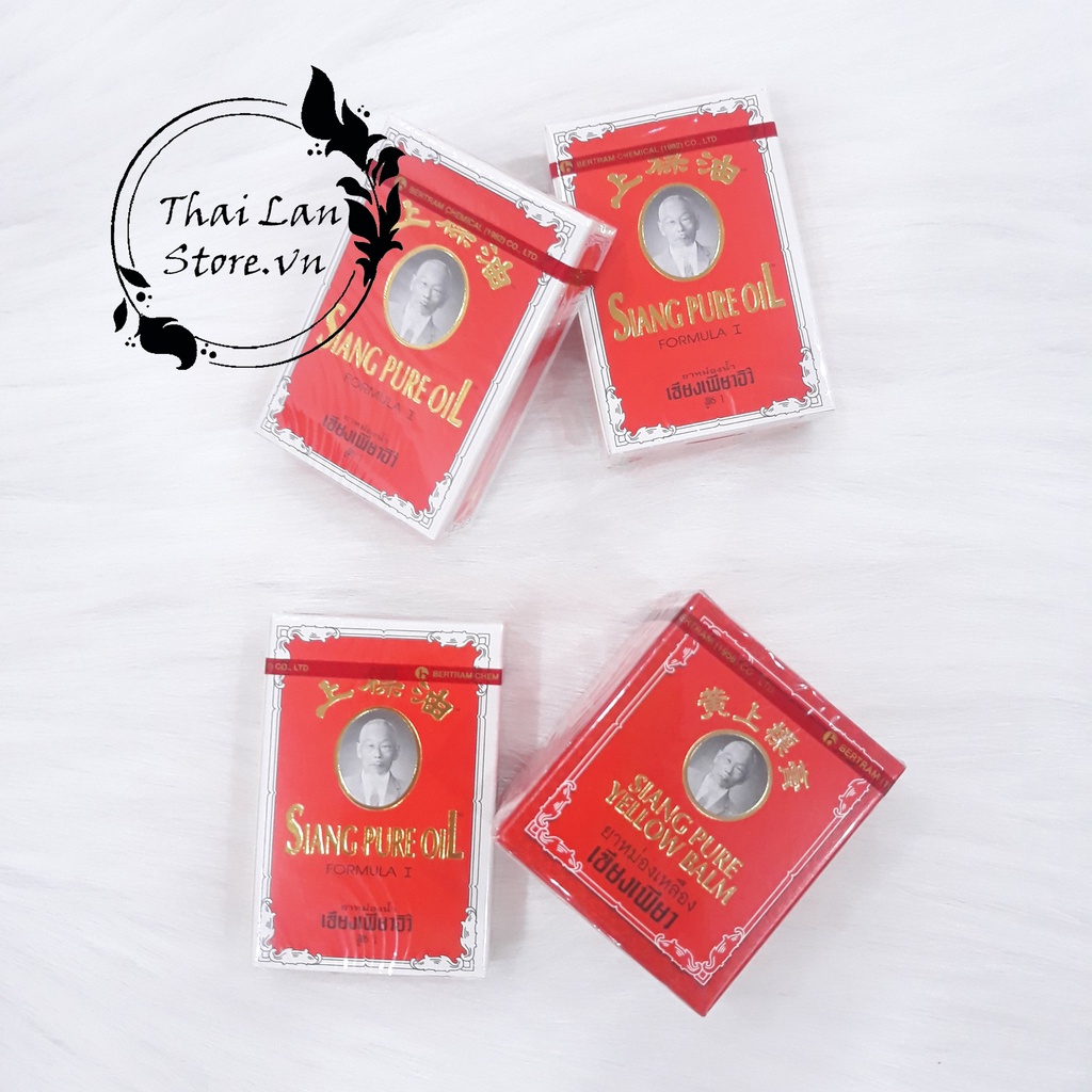 Dầu gió Ông Già SIANG PURE màu đỏ 3Cc Thái Lan