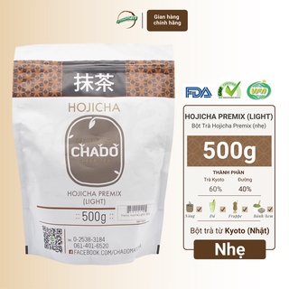 HOJICHA (Nhẹ) - 500g - Bột Trà Xanh Rang Hojicha - Nhật Bản - Pha sẵn - Nguyên Liệu Pha Chế - Houjicha