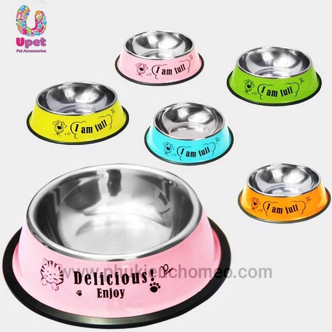 Bát Inox Đơn Cho Chó Mèo