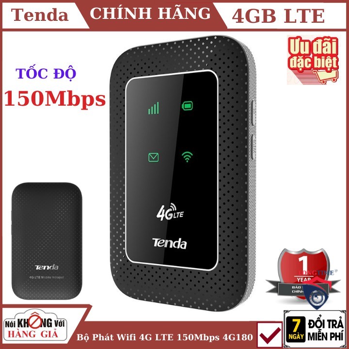 Bộ phát wifi di động 4G LTE 150 MBPS - 4G180 , bảo hành chính hãng