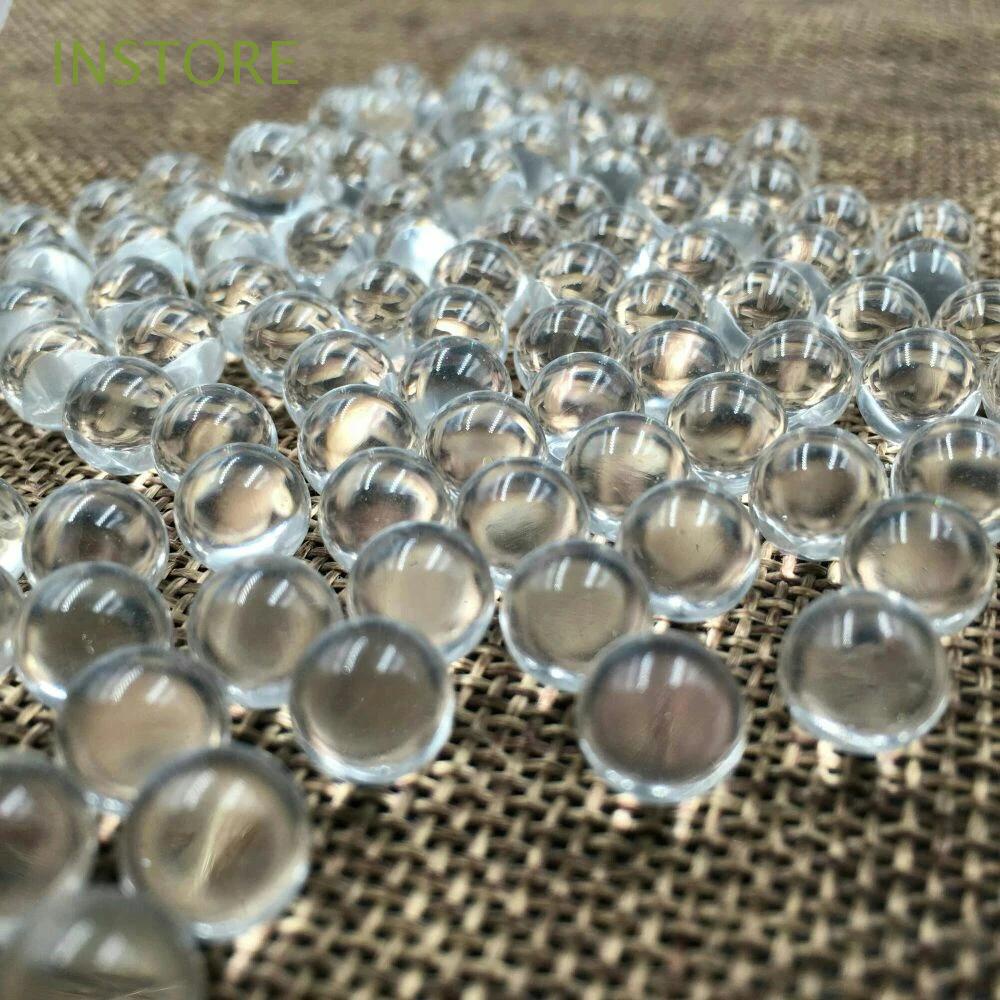 Bóng Thủy Tinh Trong Suốt Trang Trí Bình Hoa|Hạt Bể Cá Pinball|Chuỗi Hạt Đá Cẩm Thạch Tròn 10mm 14mm 16mm