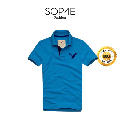 Áo thun nam trơn cổ bẻ Đại bàng Ame Sop4E Fashion | BigBuy360 - bigbuy360.vn