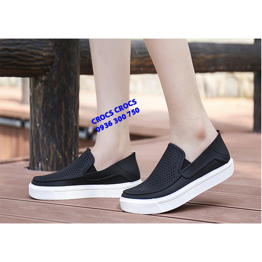 GIÀY NHỰA C.ROC.S CITILANE ROKA SLIP ON CHO NAM MÀU ĐEN | BigBuy360 - bigbuy360.vn