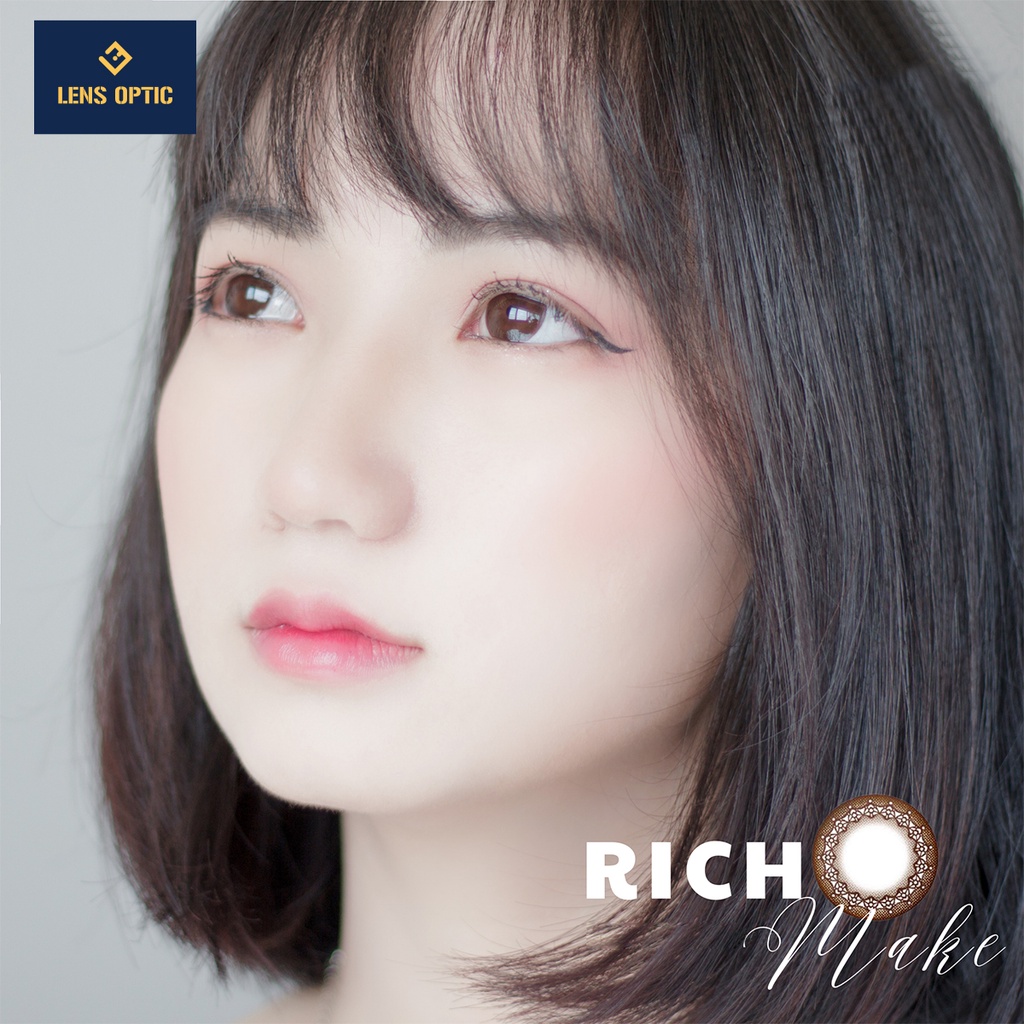 Kính áp tròng 1 ngày màu Rich Make SEED Eye Coffret 1 Day cho mắt cận - Lens Optic
