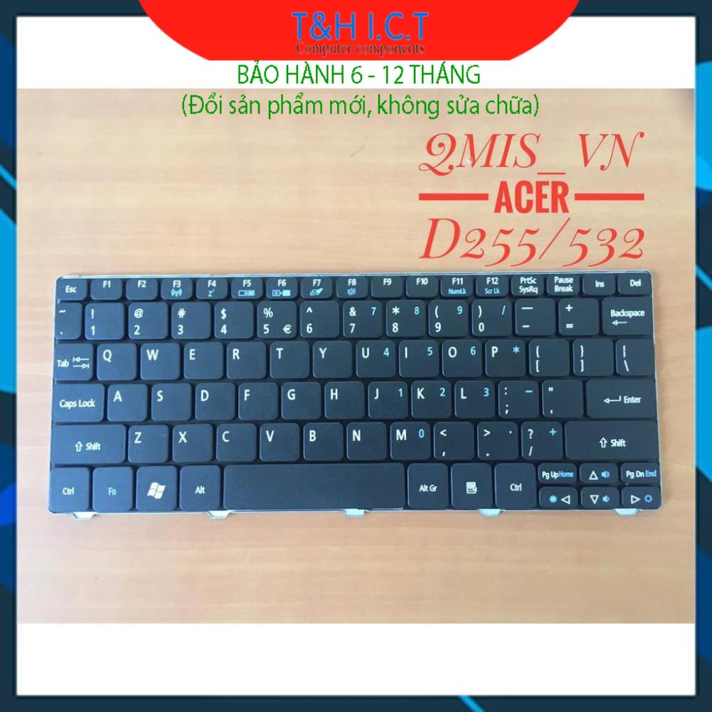 Bàn phím laptop Acer Gateway LT21 LT22 LT23 LT25 LT27 LT28 LT32 LT40 – D255/532  - BH 6-12T