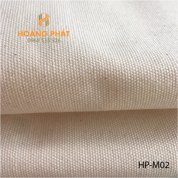 Vải bố mộc vân điểm Hoàng Phát mã vải HP-M02 làm phông chụp ảnh, may túi vải bố giá rẻ khổ 1m*1m7