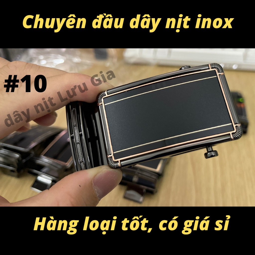 Đầu Dây Nịt Nam Khóa Kéo thắt lưng nam công sở | Hàng Inox Loại 1 Cao Cấp