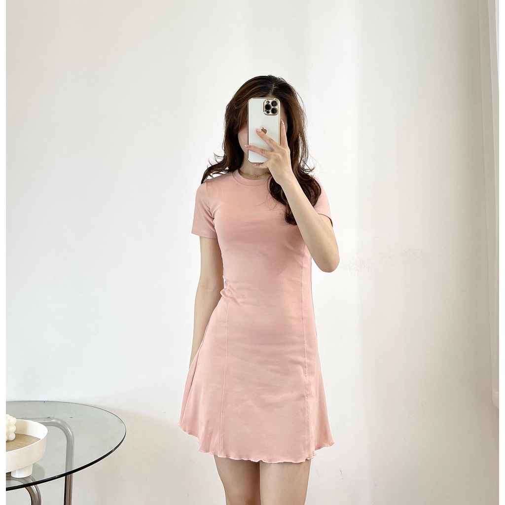 Đầm cotton zip nữ thời trang nữ Miho house