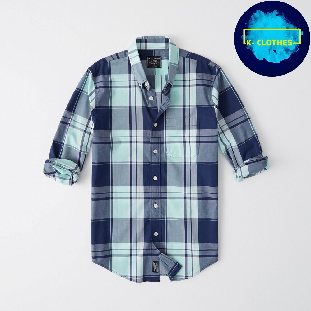 Áo sơmi nam Abercrombie & Fitch ABR-USA-S80 Poplin Shirt Signature Fit